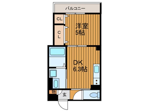 クリエオーレ清瀧の物件間取画像